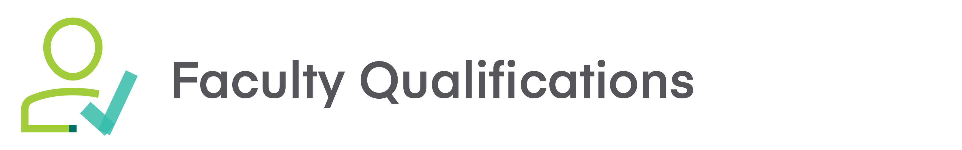 Faculty Qualifications