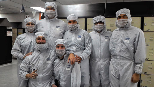 ASB students get ready to work at Carsem, a semiconductor packaging factory in Malaysia.