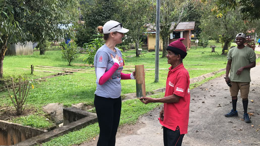 ASB faculty receive gifts from the people of Orang Asli, Malaysia.